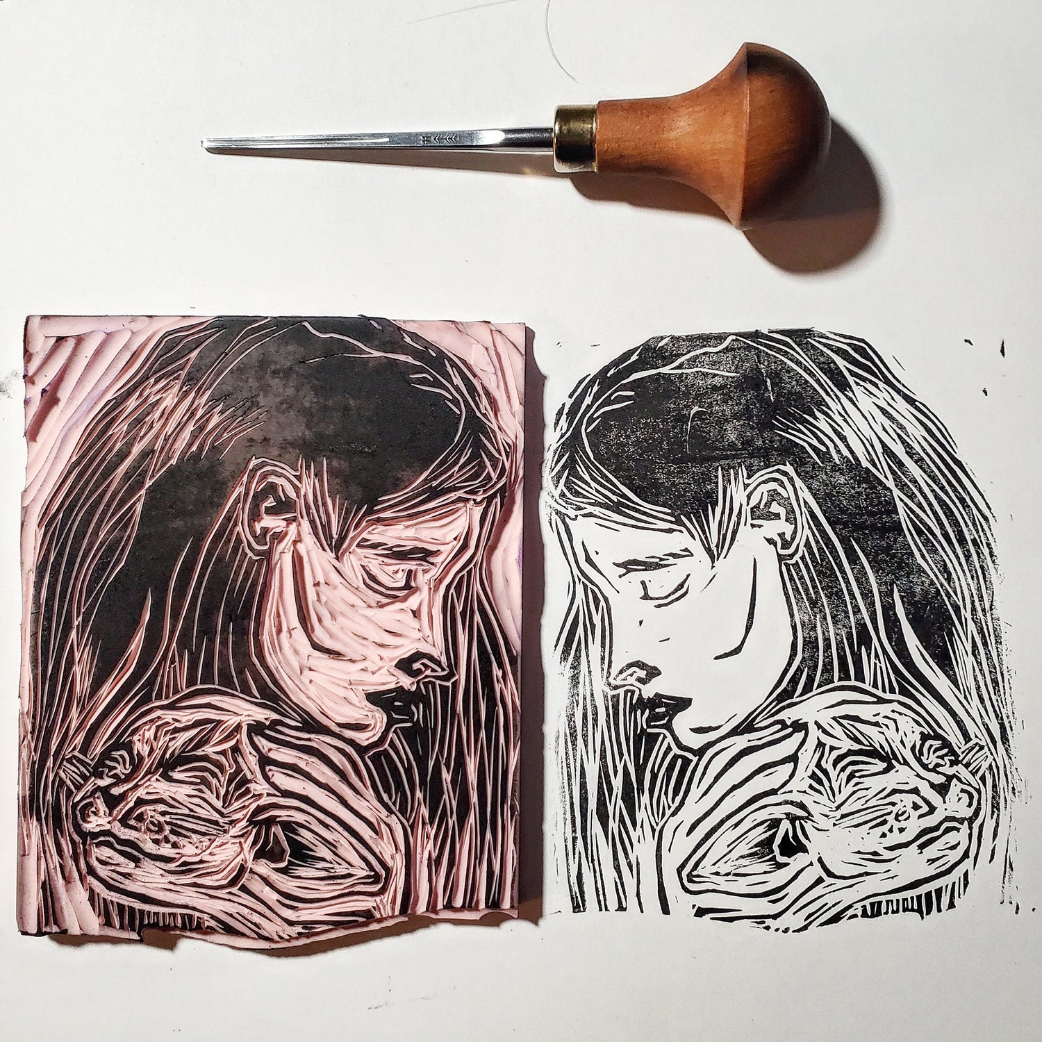 Linoleum Block Prints