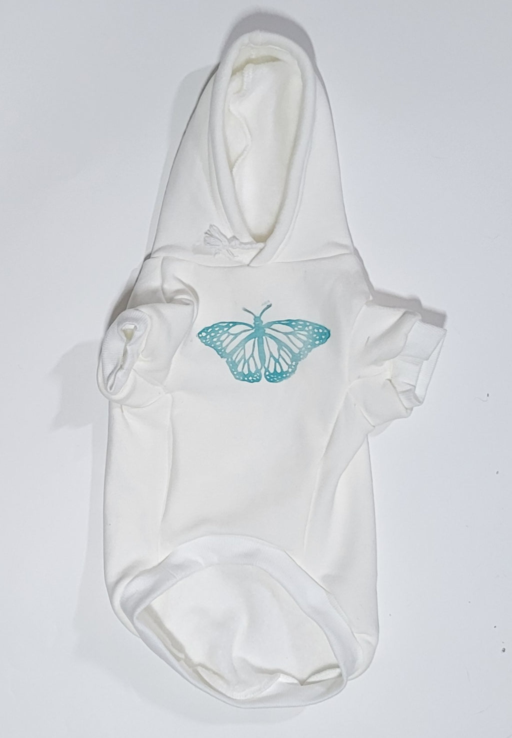 Butterfly Hand Printed Dog Hoodie