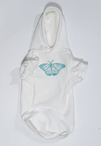 Butterfly Hand Printed Dog Hoodie