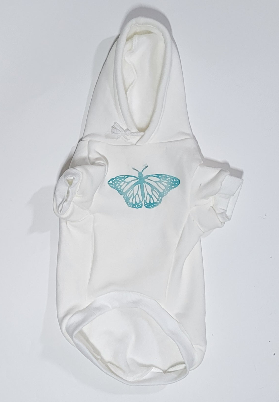 Butterfly Hand Printed Dog Hoodie