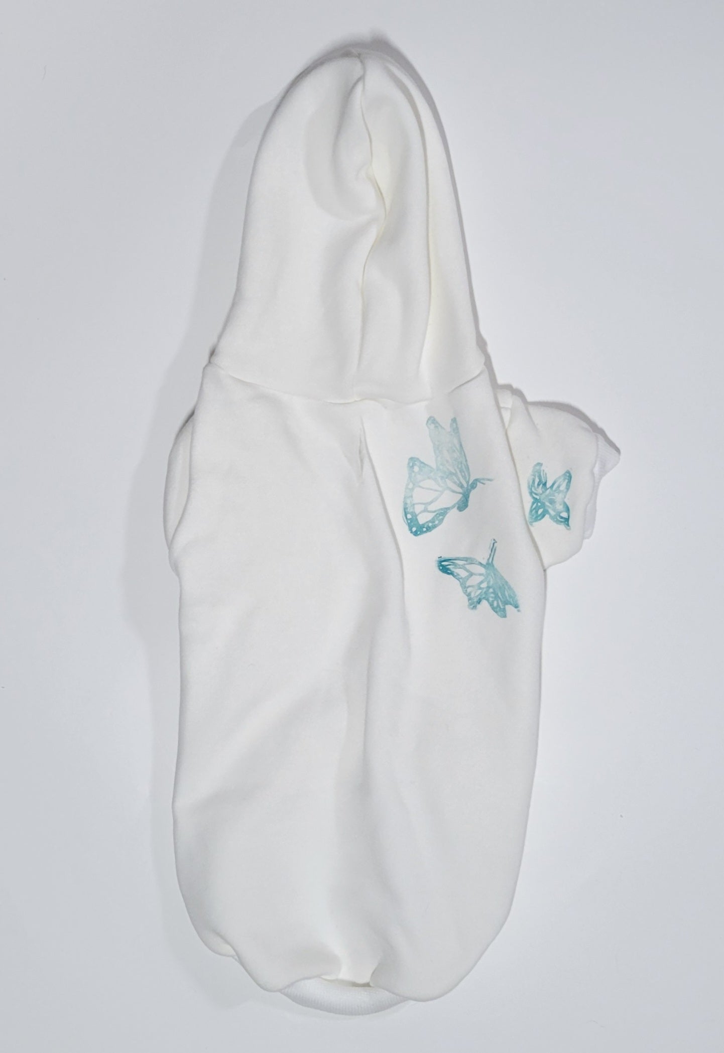 Butterfly Hand Printed Dog Hoodie
