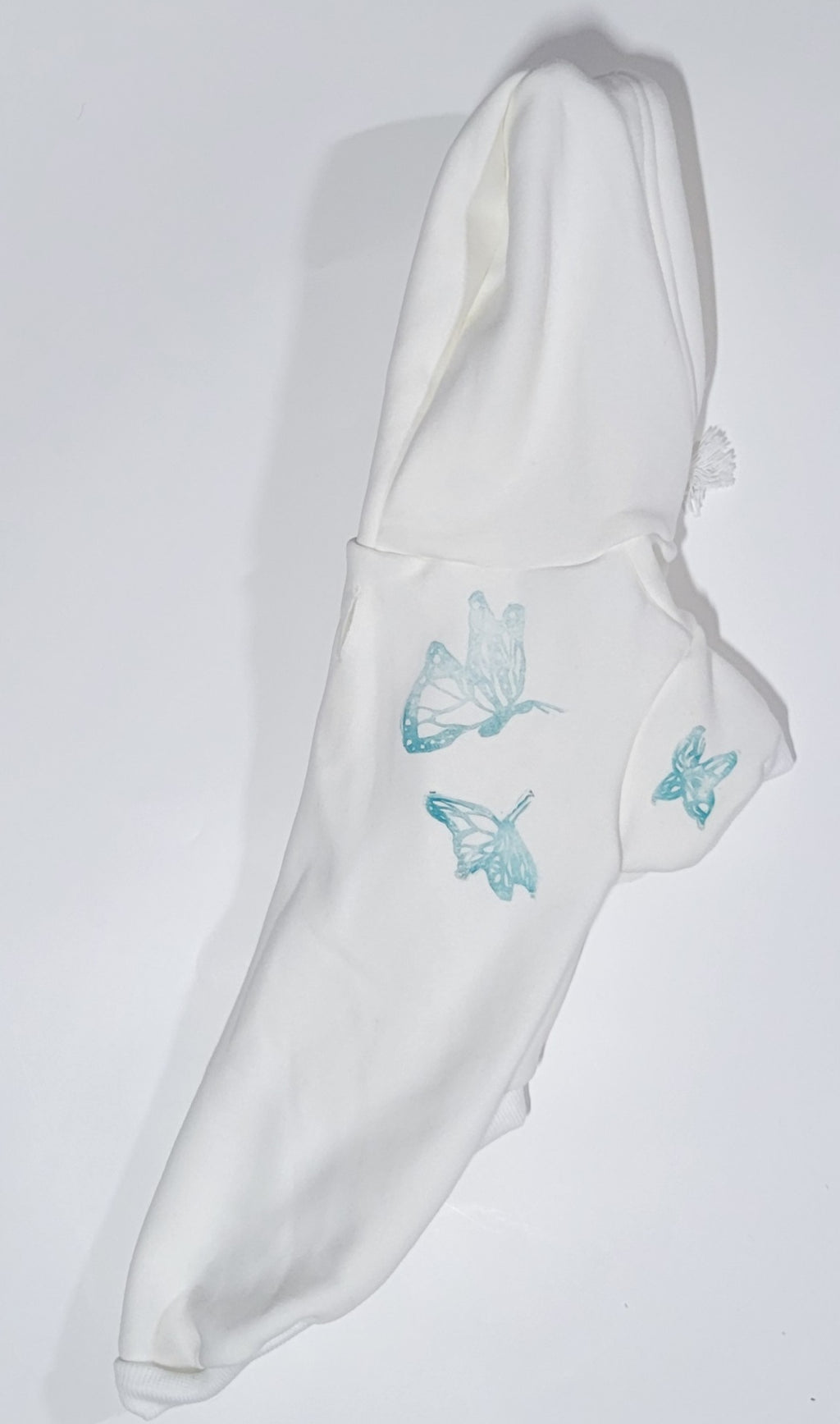 Butterfly Hand Printed Dog Hoodie
