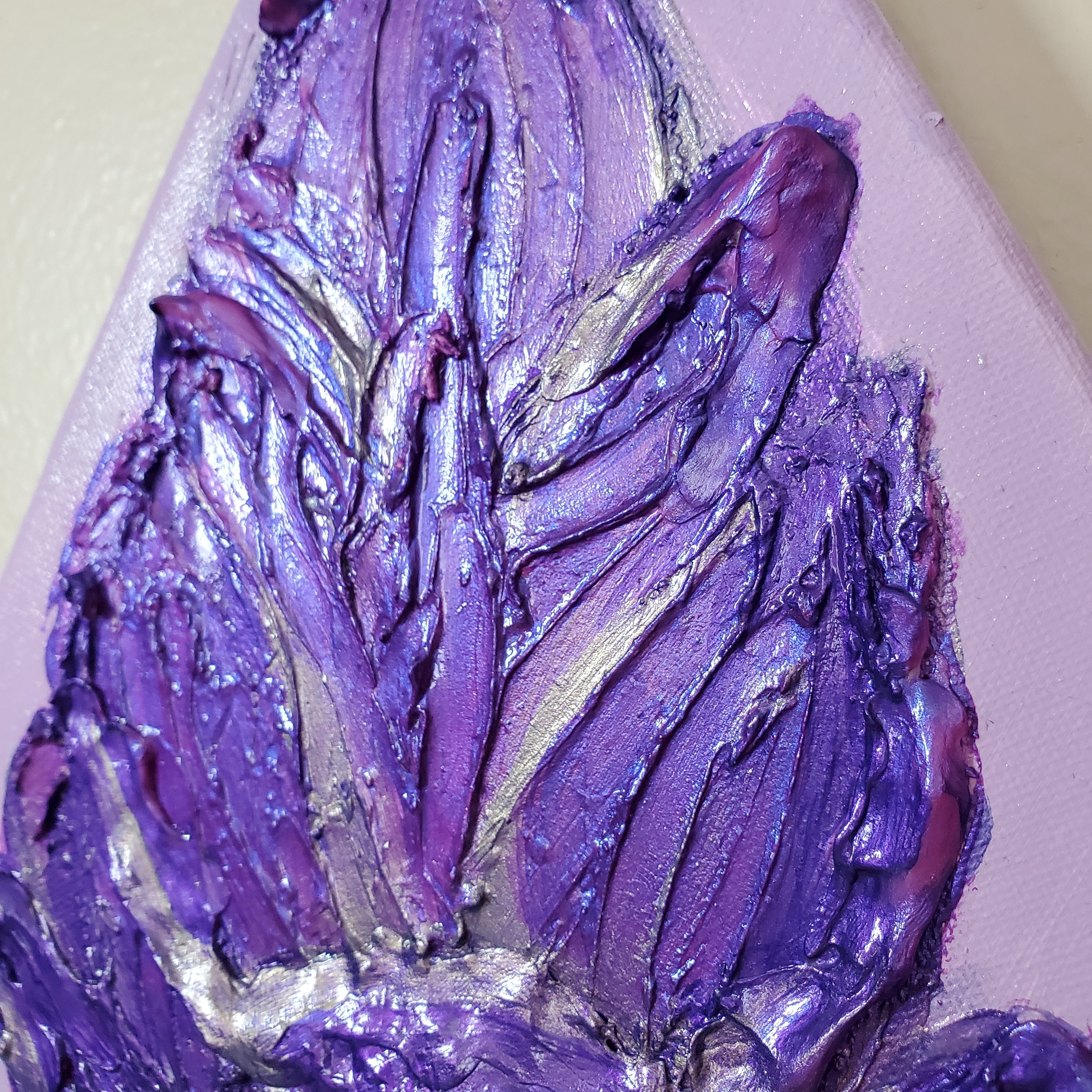 Purple Sage - Impasto Painting