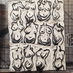 Beautiful Bodies - Hand Printed Bandana