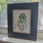 Sweet Disposition - Linoleum Block Print