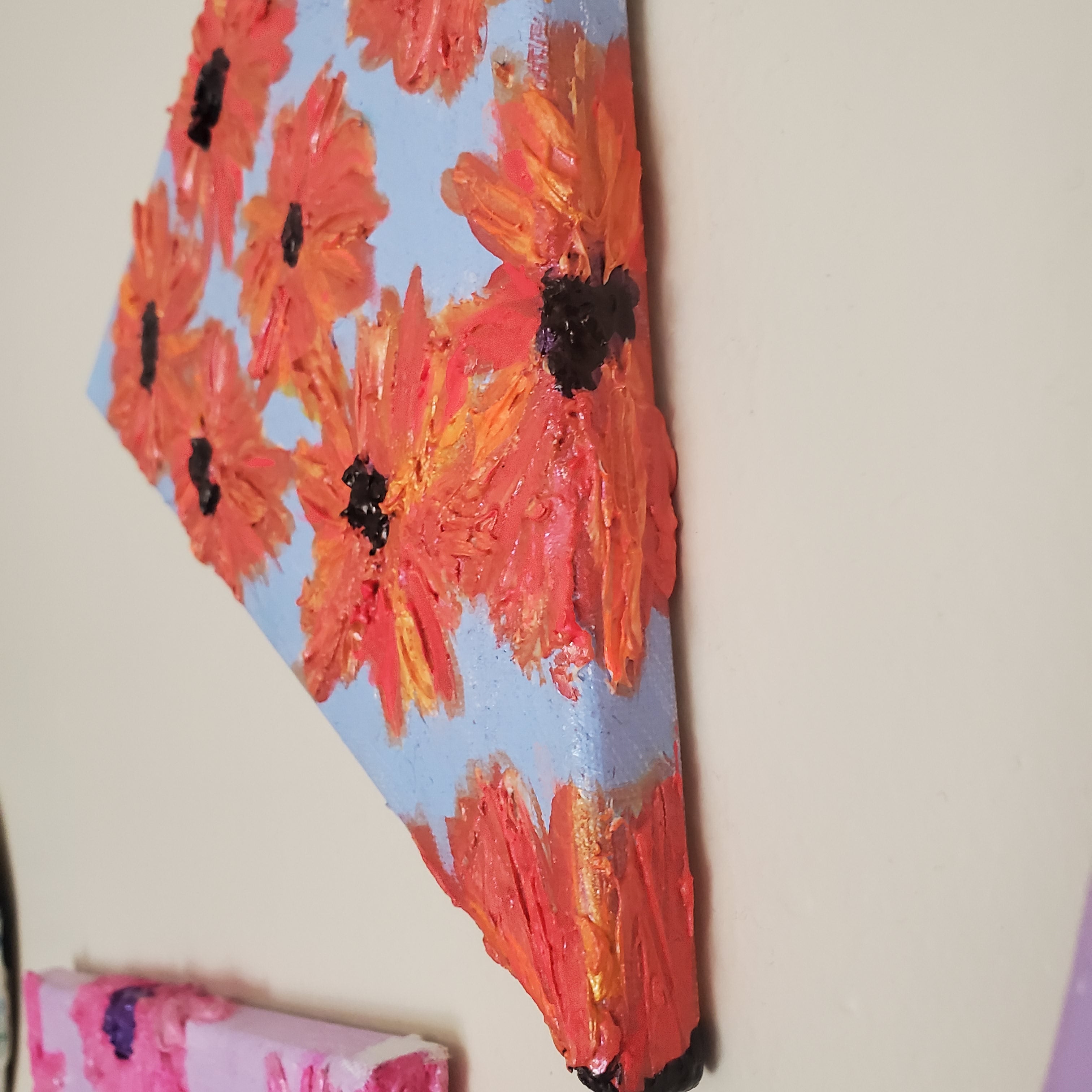 Orange Poppies - Impasto Painting