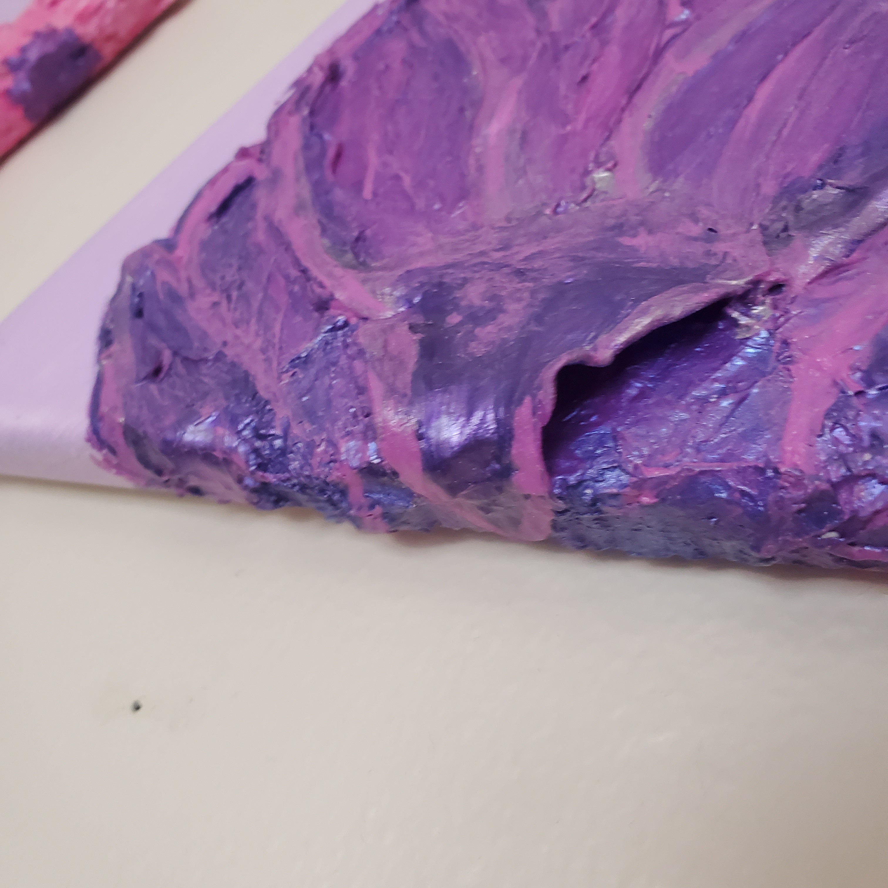 Purple Sage - Impasto Painting
