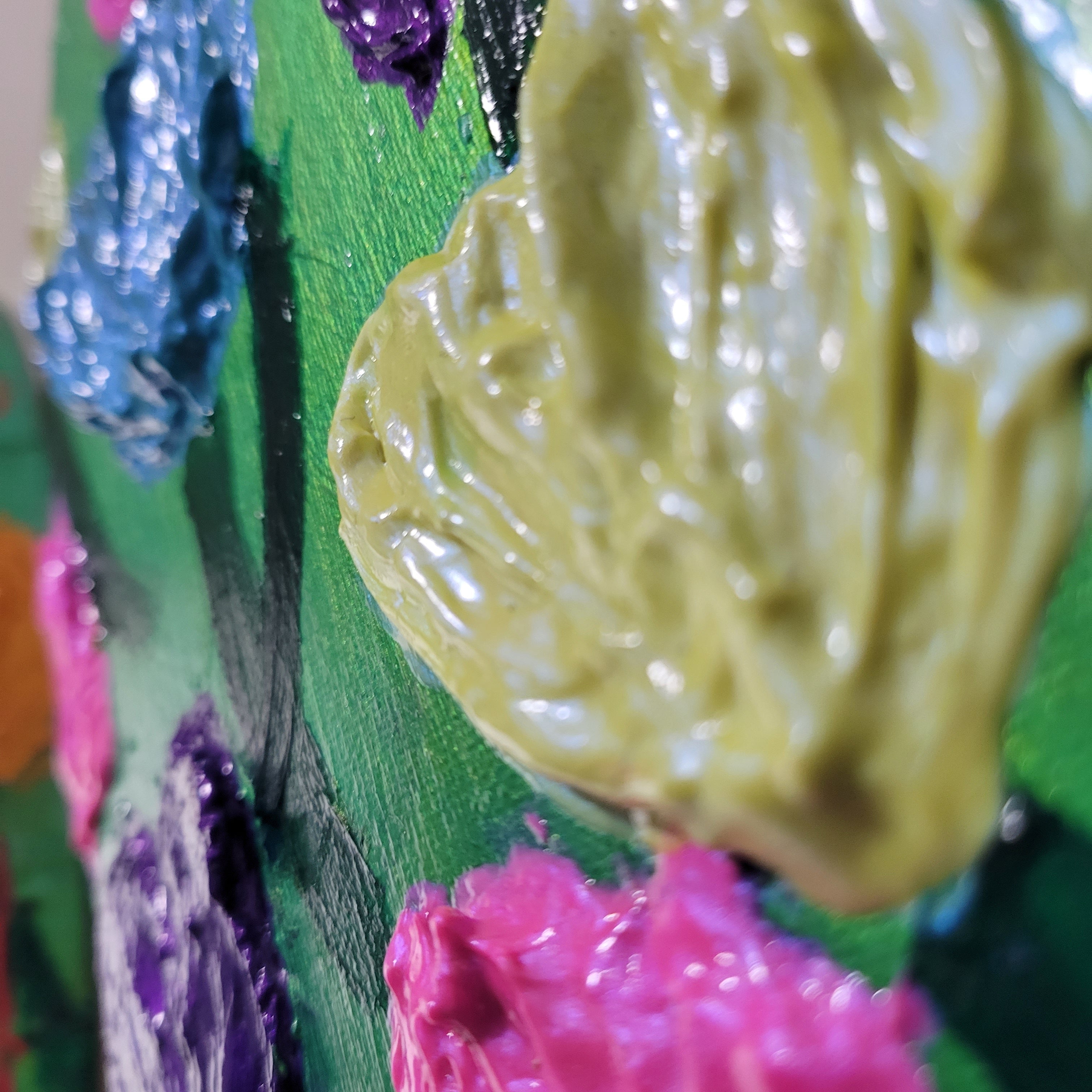 Spring Candy Tulips - Textured Impasto Painting