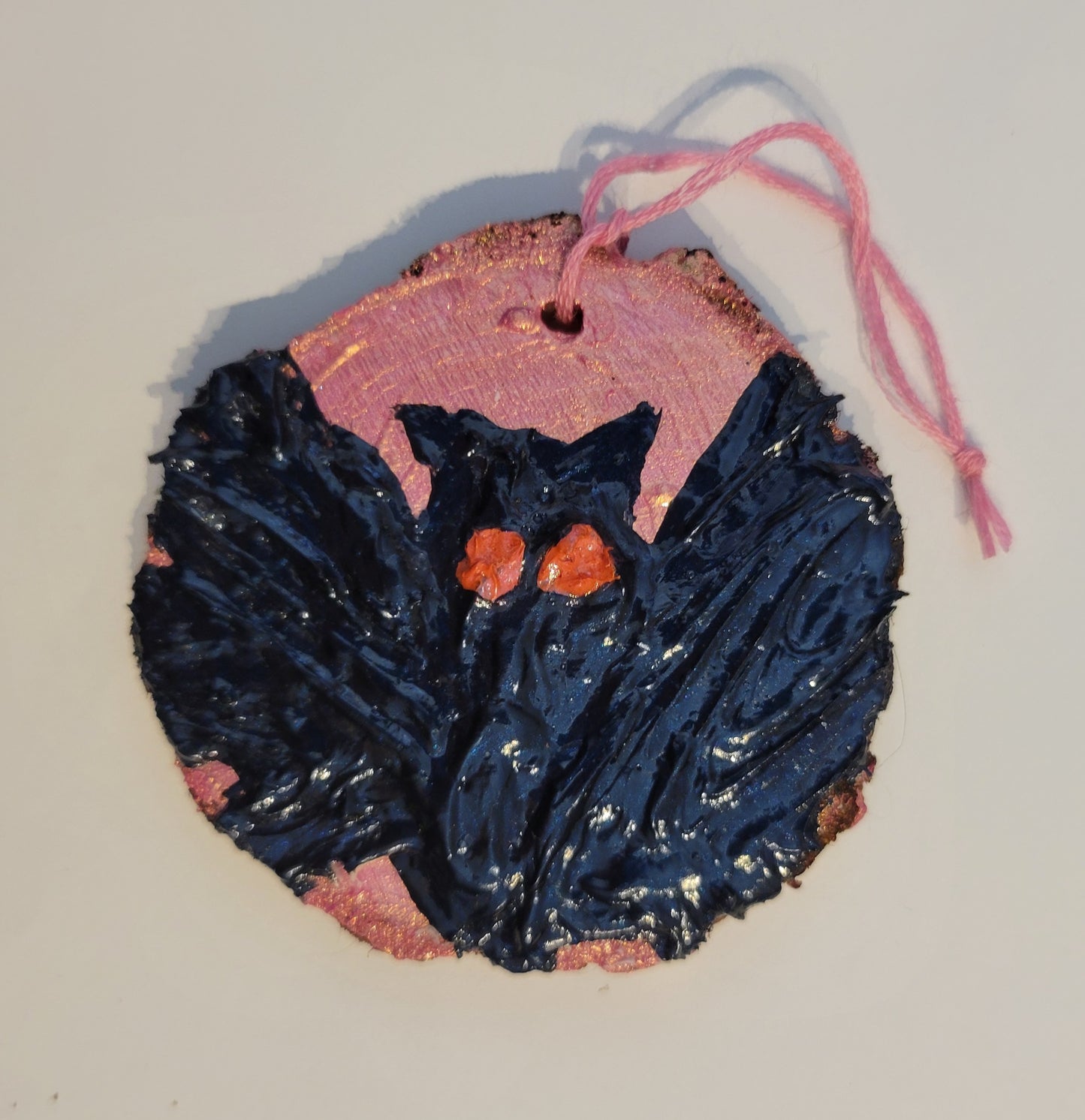 Mothman - Wooden Impasto Ornament