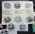 Gorillaz 'Bonesy' - Canvas Bag Pouch - "oops"