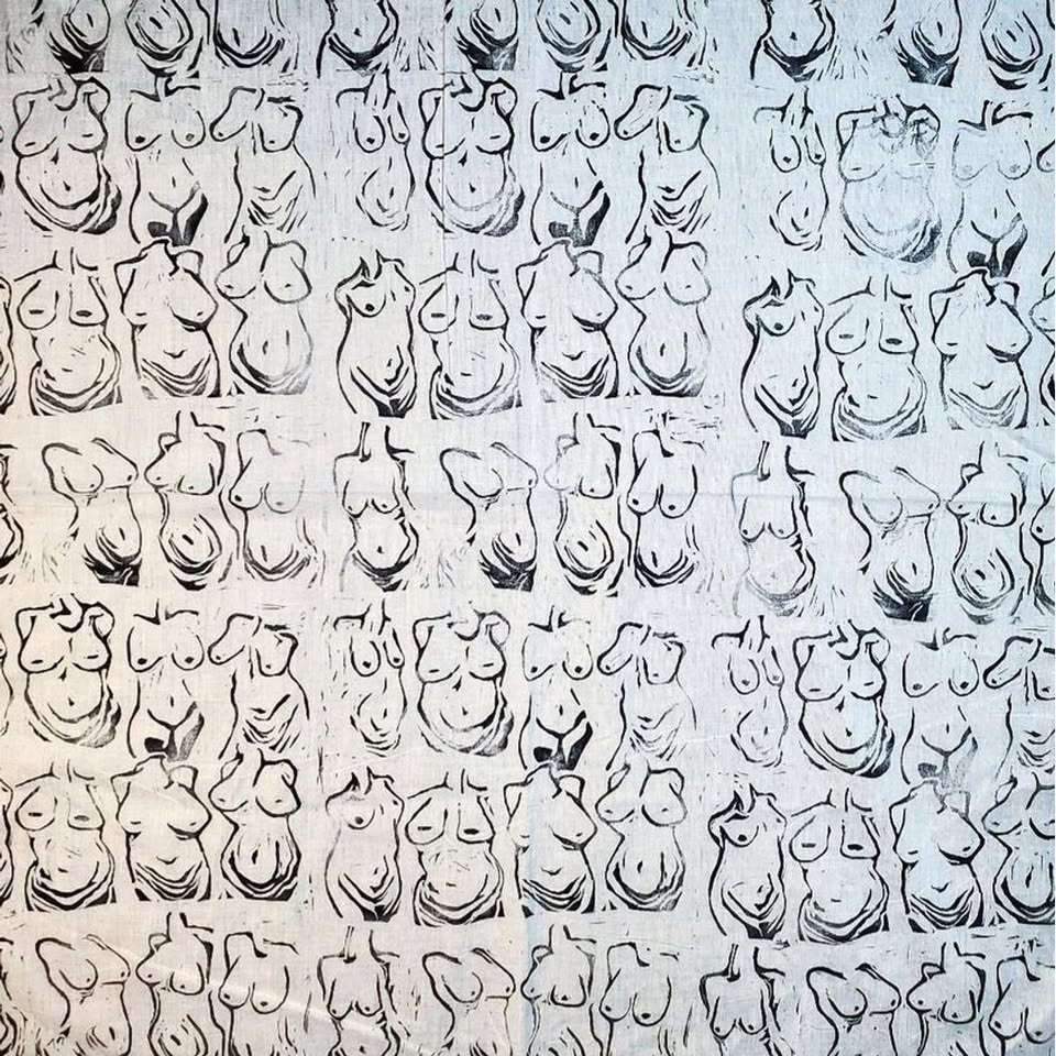 Beautiful Bodies - Hand Printed Bandana