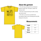 Kaiju Dragon in Seattle - Hand Printed - American Apparel T-Shirt (Adult Small)