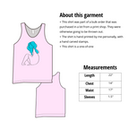 Sweet Disposition- Hand Printed Simple Tank