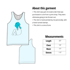Sweet Disposition- Hand Printed Simple Tank