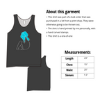 Sweet Disposition- Hand Printed Simple Tank