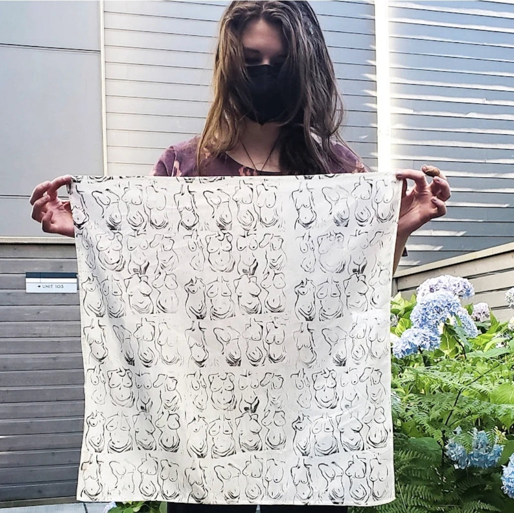 Beautiful Bodies - Hand Printed Bandana