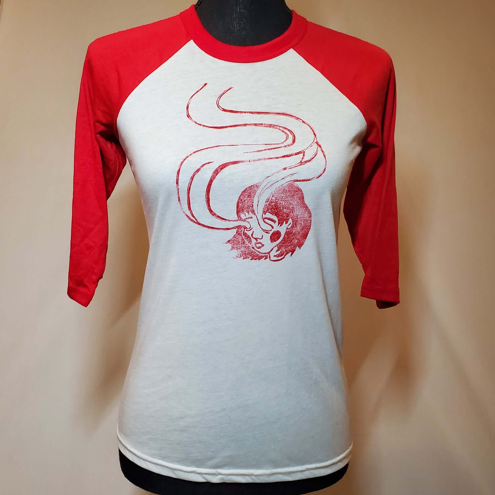 Spirit Eyes - Hand Printed Baseball Tee (Youth)