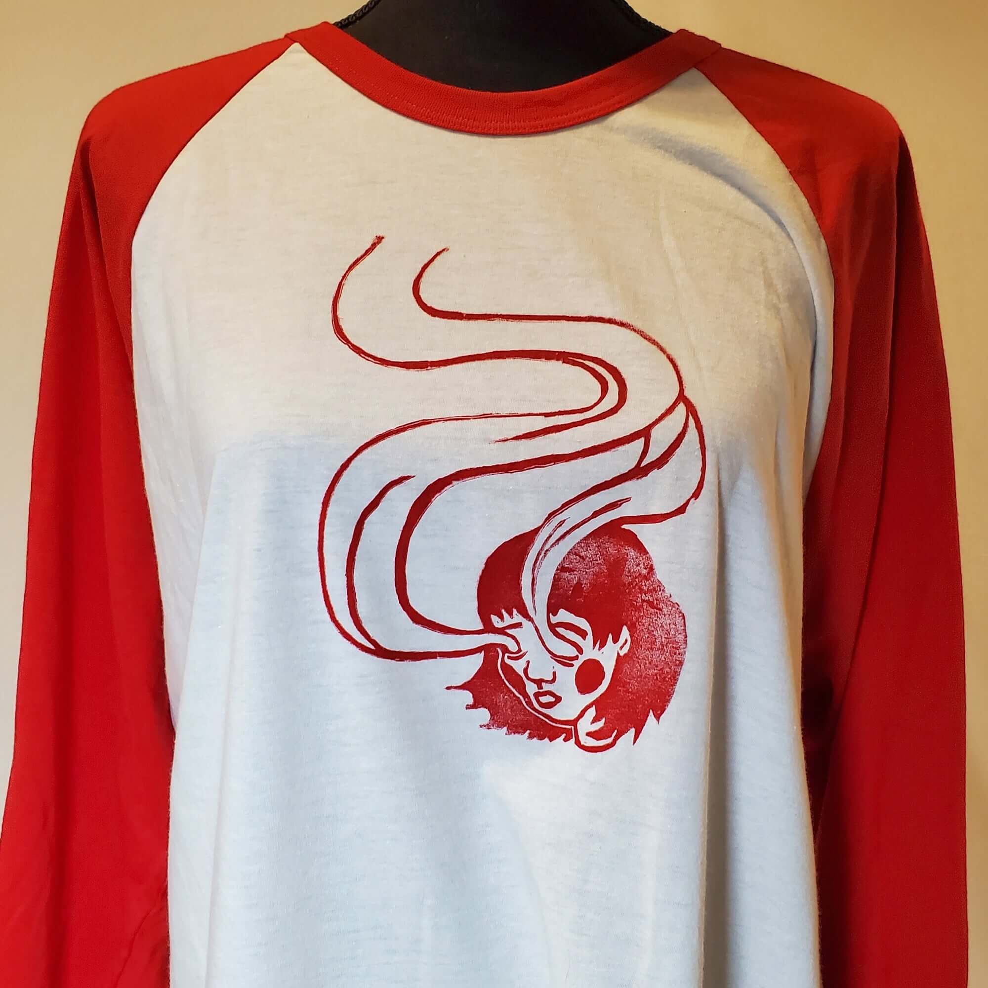 Spirit Eyes - Hand Printed Baseball Tee (Youth)