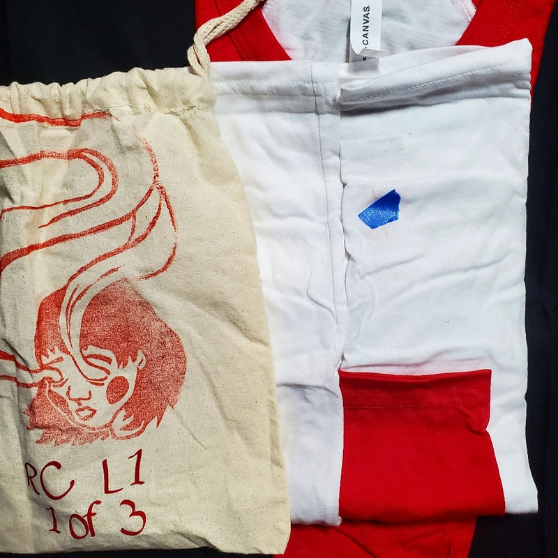 Spirit Eyes - Hand Printed Baseball Tee (Youth)