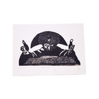 Amadeus - Linoleum Block Print
