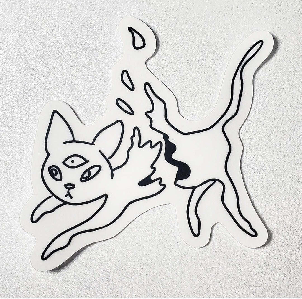 Ampersand the Cat is Vaporizing - Sticker