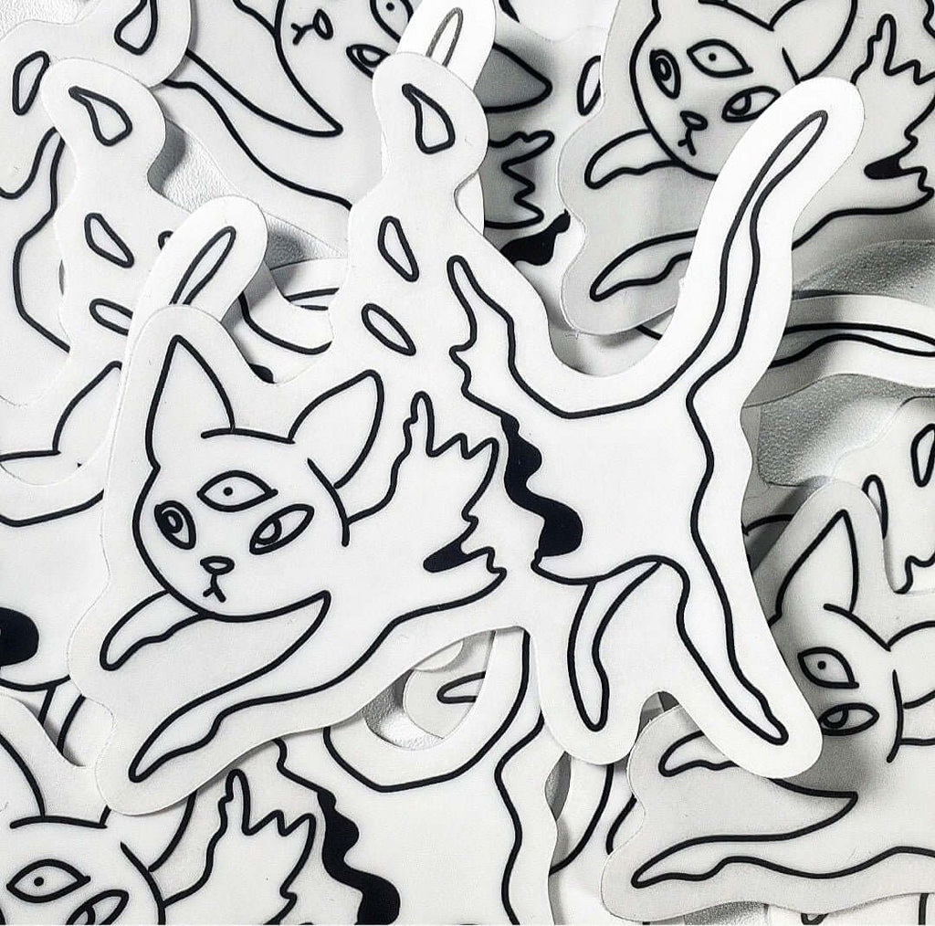 Ampersand the Cat is Vaporizing - Sticker