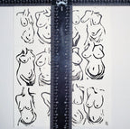 Beautiful Bodies - Linoleum Block Print