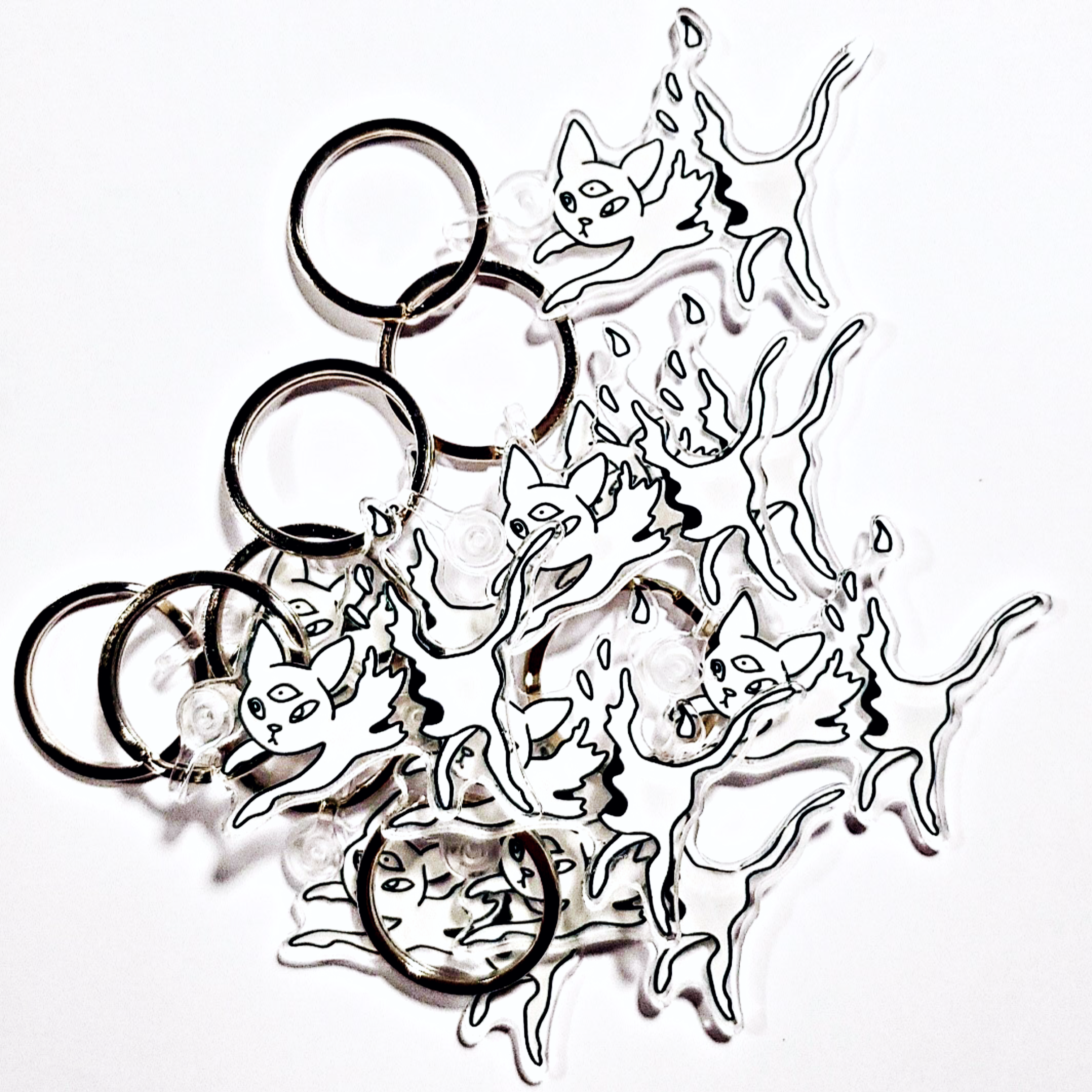 Ampersand the Cat is Vaporizing - Keychain