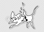 Ampersand the Cat is Vaporizing - Keychain