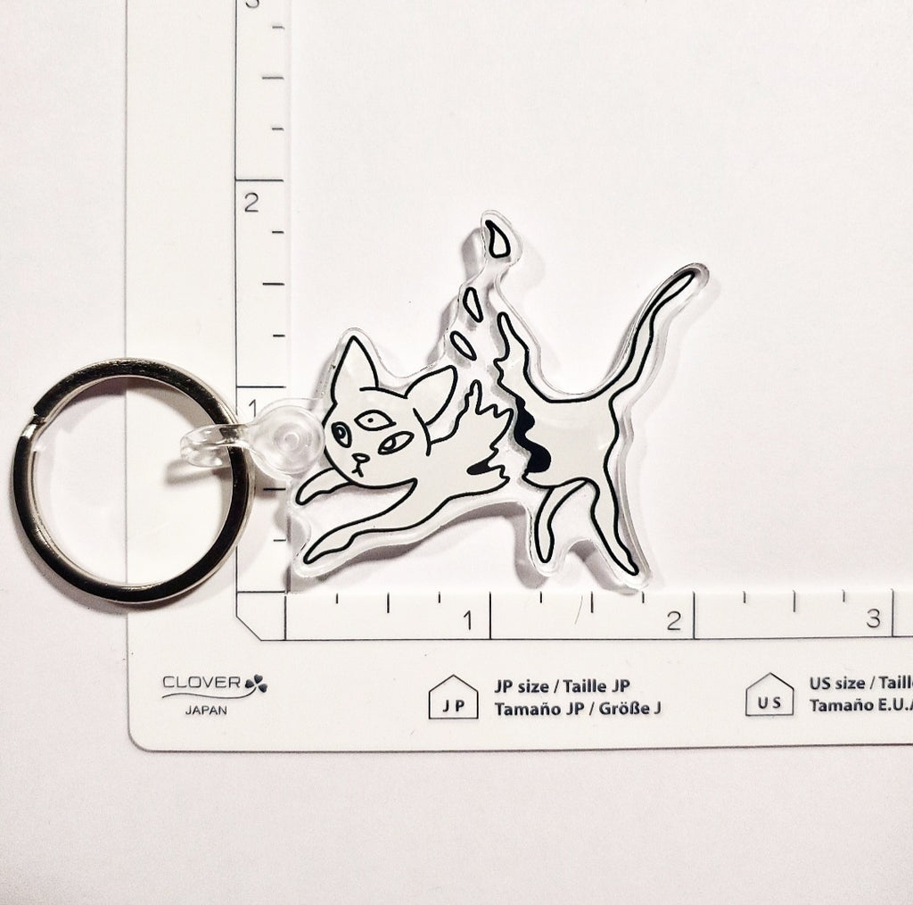 Ampersand the Cat is Vaporizing - Keychain