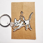 Ampersand the Cat is Vaporizing - Keychain