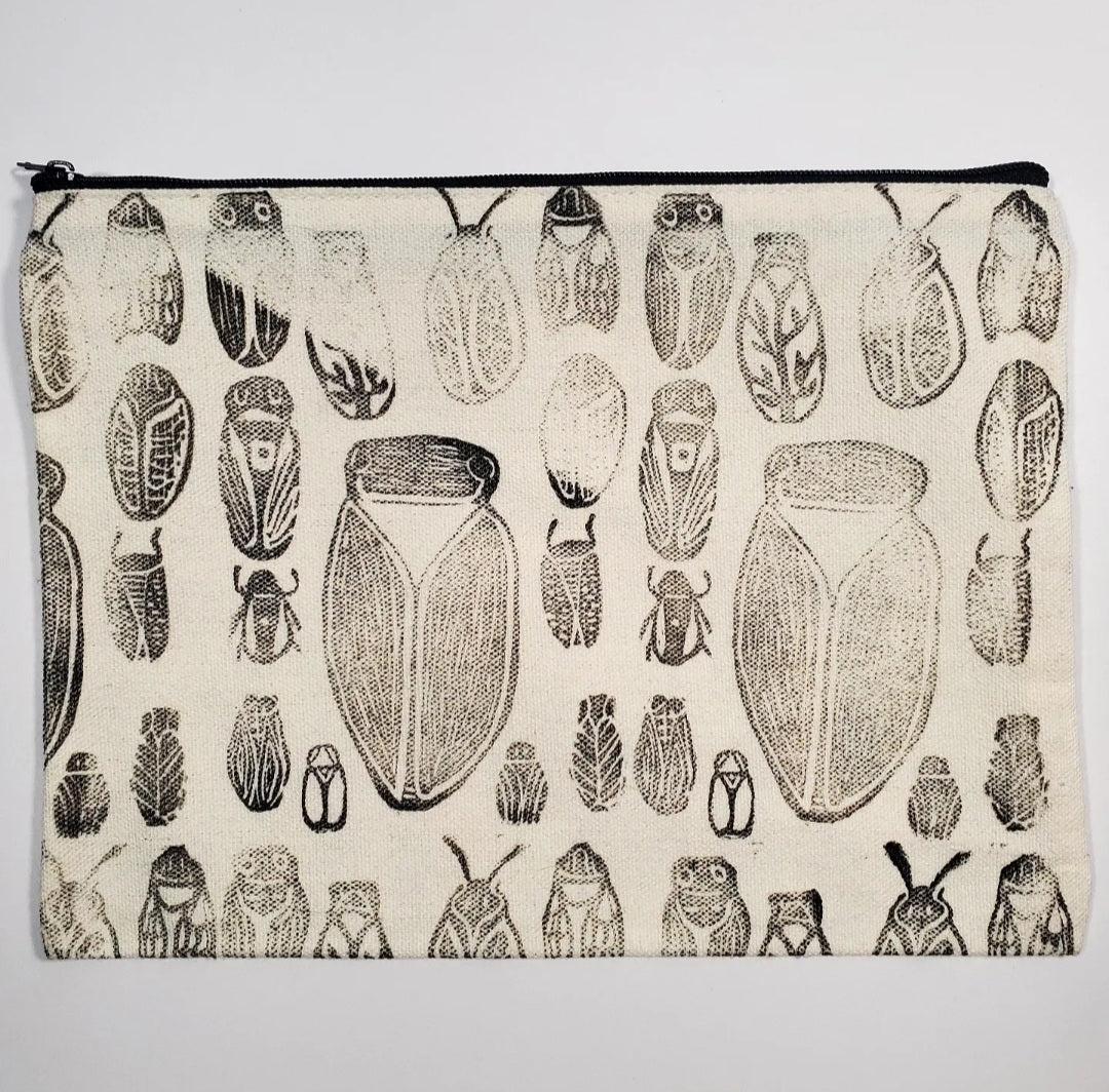 Cicadas 13 Ways - Canvas Bag Pouch
