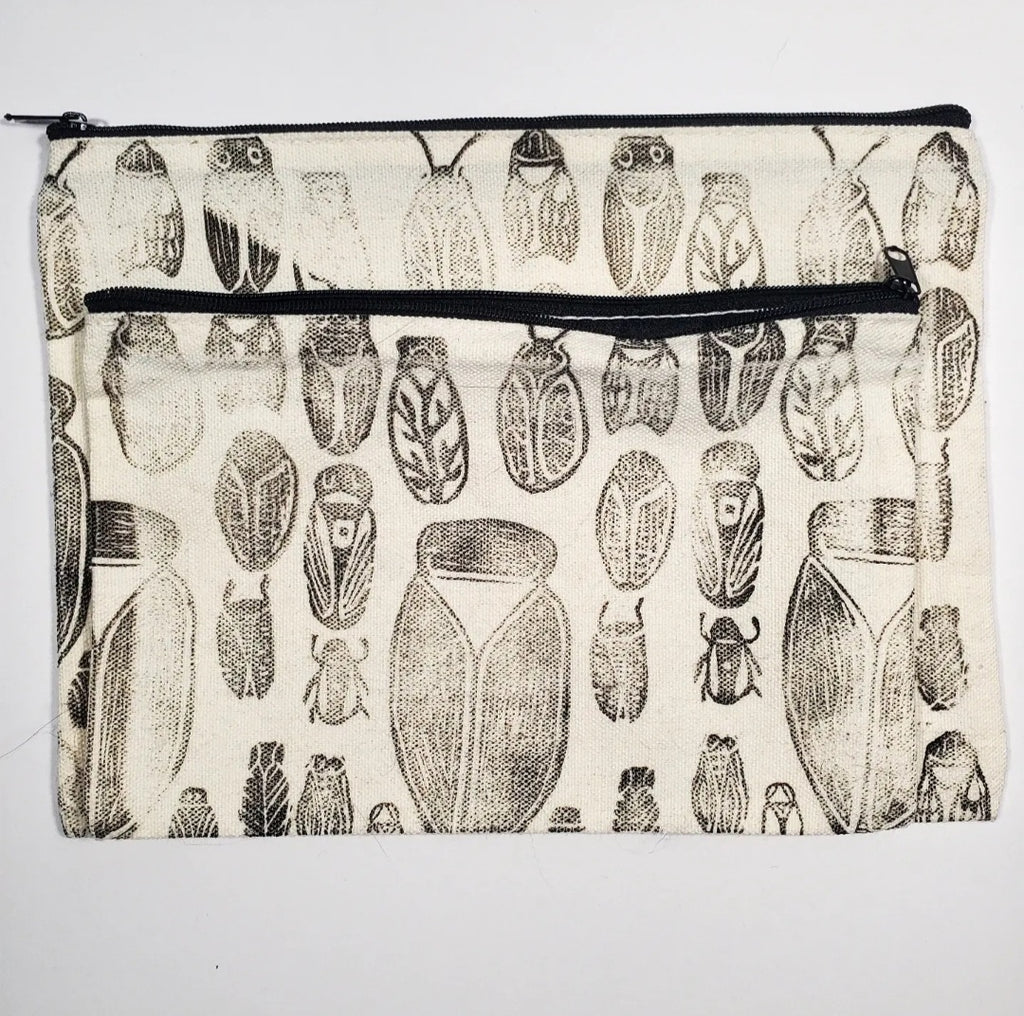 Cicadas 13 Ways - Canvas Bag Pouch