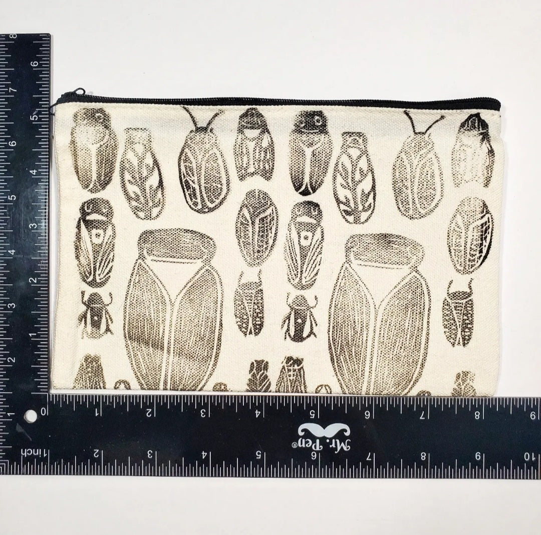 Cicadas 13 Ways - Canvas Bag Pouch