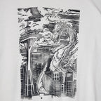Kaiju Dragon in Seattle - Hand Printed - Gildan T-Shirt (Adult S, M, L, XL)