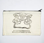 Everything You Need is Already Inside of You - Canvas Bag Pouch