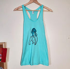 Sweet Disposition- Hand Printed Racerback Tank