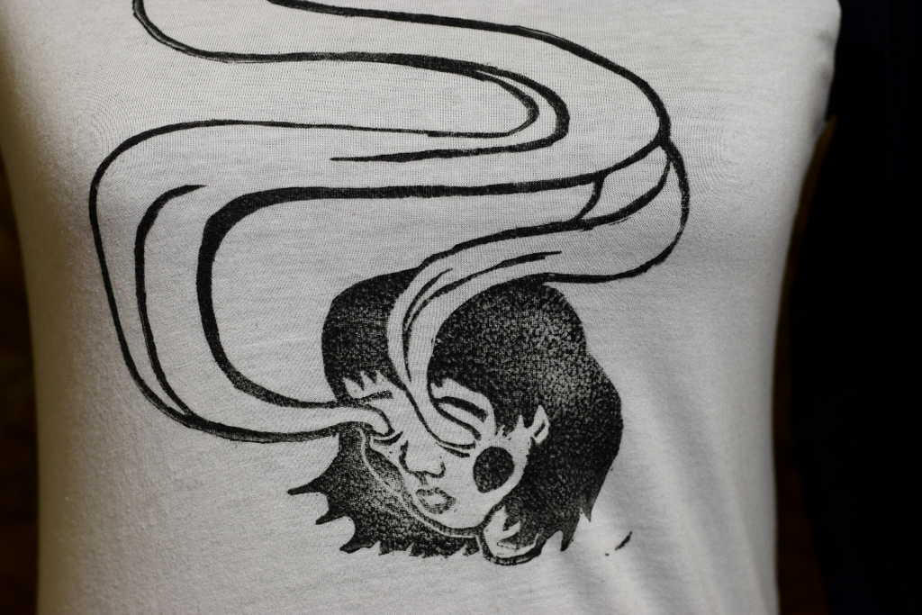 Spirit Eyes - Hand Printed Baseball Tee