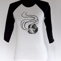 Spirit Eyes - Hand Printed Baseball Tee
