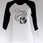 Spirit Eyes - Hand Printed Baseball Tee