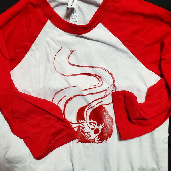Spirit Eyes - Hand Printed Baseball Tee (Youth)
