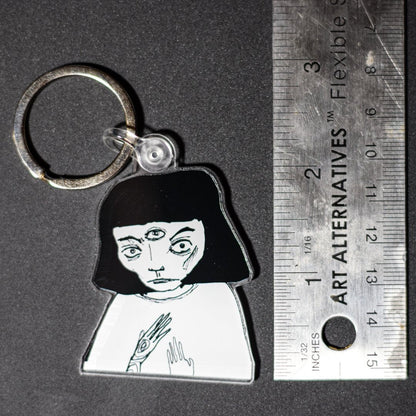 Stange Girl Keychain