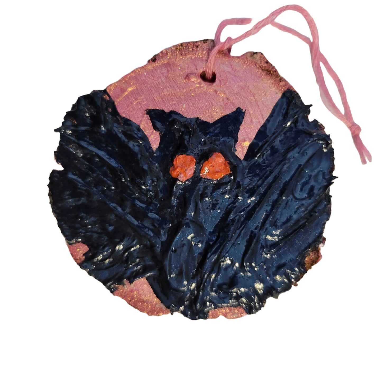 Mothman - Wooden Impasto Ornament