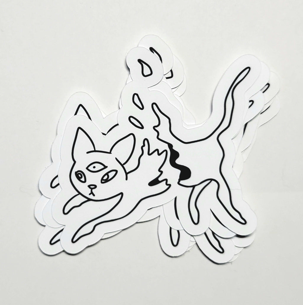 Ampersand the Cat is Vaporizing - Sticker