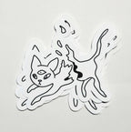 Ampersand the Cat is Vaporizing - Sticker