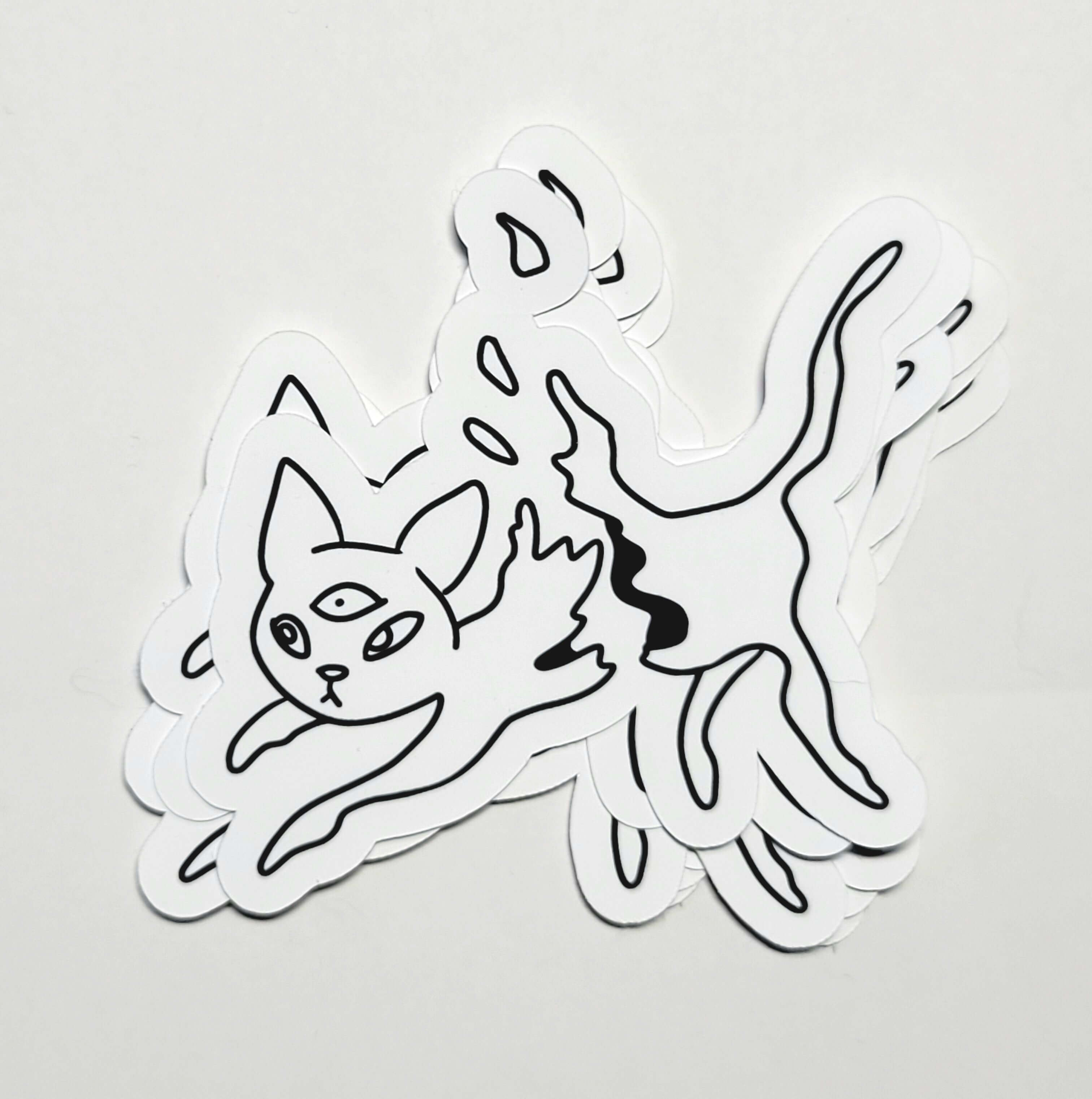 Ampersand the Cat is Vaporizing - Sticker
