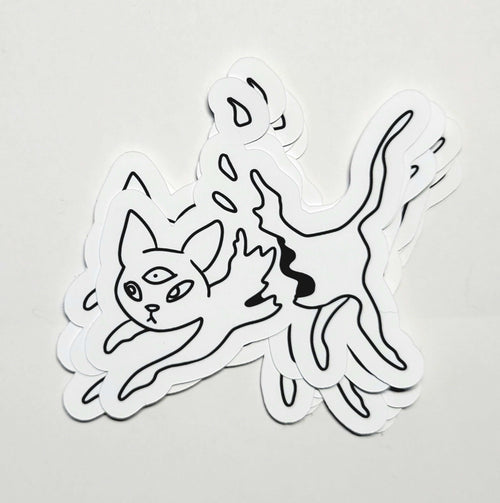 Ampersand the Cat is Vaporizing - Sticker