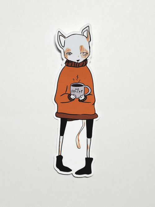 Coffee Cat - Sticker