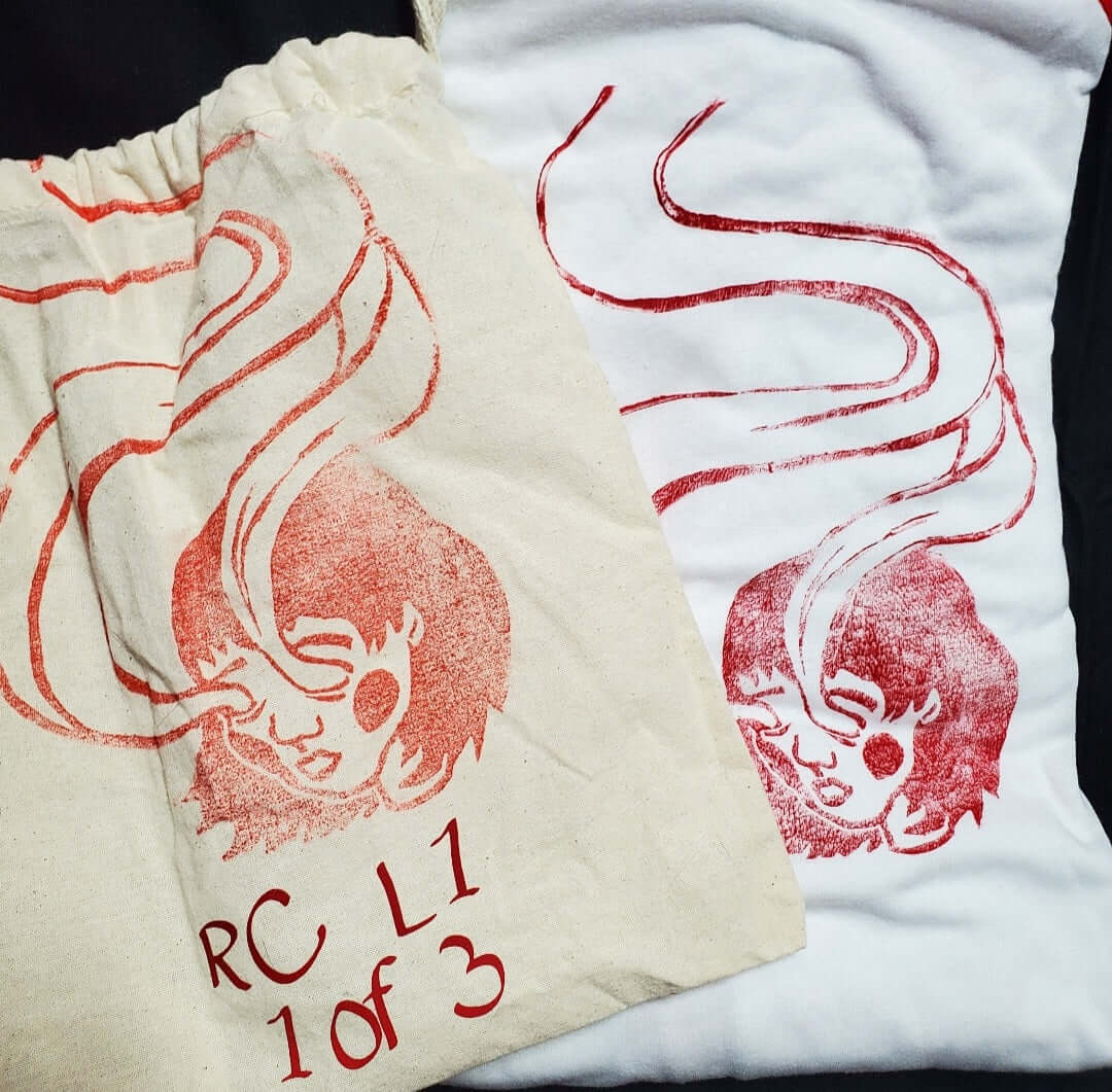 Spirit Eyes - Hand Printed Baseball Tee (Youth)