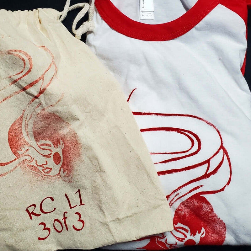 Spirit Eyes - Hand Printed Baseball Tee (Youth)